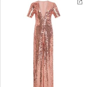 Temperley london Heart sequinned crepe jumpsuit